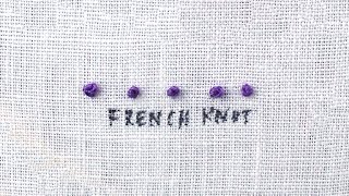 How to do a French Knot [upl. by Langill547]