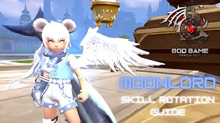 Dragon Nest Moonlord Skill Rotation  Beginner Guide  God Game Dragon Nest [upl. by Eikcir]