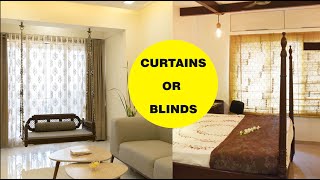 Blinds or Curtains  What to choose  Interior design trends India 2020 [upl. by Aivata]