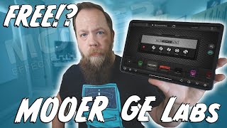 FREE AND AMAZING MOOER GE Labs Mobile Guitar Sim [upl. by Rozina]