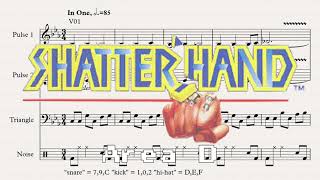 Area D  Shatterhand NES 1992 OST  Music Transcription [upl. by Rennat]