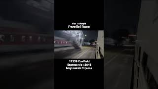 Race between coalfield express and mayurakshi express Friendz Vinz shorts viralvideo train art [upl. by Eybba]