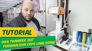 Prensa Acrílica Giratória Transfer Laser 360º Tutorial [upl. by Etnor]