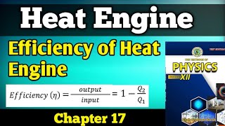 Heat Engine  Working principle of heat Engine Chapter 17 class 12 new physics book  efficiency [upl. by Roswald]