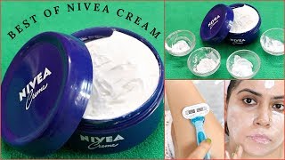 Top 6 Surprising Uses Of Nivea Cream  Skin Whitening Tips  Dark Spots Removal  Shocking Results [upl. by Llirpa192]