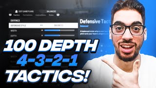 THE BEST 4321 CUSTOM TACTICS IVE USED ALL YEAR  100 DEPTH  FC 24 ULTIMATE TEAM [upl. by Tarton327]