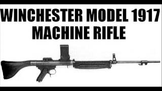 The First American Assault Rifle  Winchester M1917 Machine Rifle [upl. by Acirt]