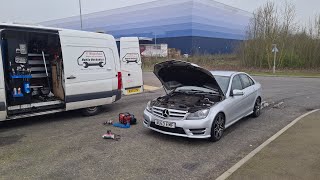 My Customer Bought This Cheap Mercedes C250 CDI With A Blocked DPF [upl. by Maxi187]