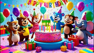 HAPPY BIRTHDAY NEW SONG 2024 BIRTHDAY PARTY SONG KIDS DANCE SONG  MORE SONG AND NURSERY RHYMES [upl. by Dripps]