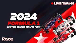 F1 United States Grand Prix 2024  RACE  Live Timing amp Commentary [upl. by Namruht]