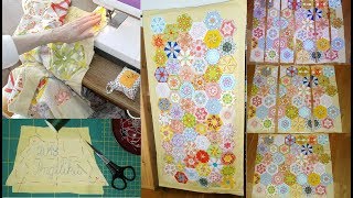 Patchwork – Kaleidoskopdecke nähen – Decke fertigstellen und aufhängen [upl. by Yrohcaz858]