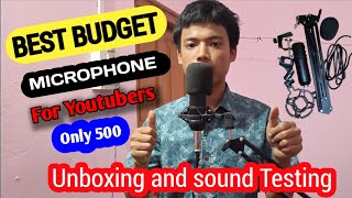 Best Mic for Youtube Videos  BM 800 Mic unboxing  Review amp Testing  best budget mic lower price😃 [upl. by Alda855]