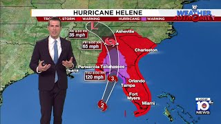 Hurricane Helene Noon forecast [upl. by Ahsinat911]