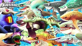 Hungry Shark World  All Sharks vs Colossal Squid BOSS Drago [upl. by Primo]