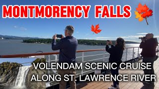 VOLENDAM PASSING BY MONTMORENCY FALLS QUEBEC CITY CANADA 🇨🇦 [upl. by Nitz]