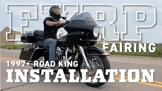 1997 Road King FXRP Style Fairing Install [upl. by Amathist824]