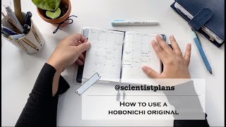 Hobonichi Original how to use it for journaling notes work and more  ScientistPlans [upl. by Alyose733]