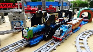 Thomas Plarail☆D51 Steam Locomotive Rail Station amp Monorail Course [upl. by Ansley40]