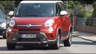 Fiat 500L Trekking review Interior and Driving  Autogefühl Autoblog [upl. by Atauqal]