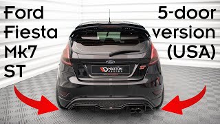 Ford Fiesta 7 ST 5door New Rear DIFFUSER  Maxton Design Presentation 126 [upl. by Kellie585]