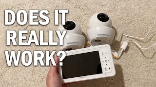 Babysense 5quot HD SplitScreen Baby Monitor Review  Does It Really Work [upl. by Ladew]