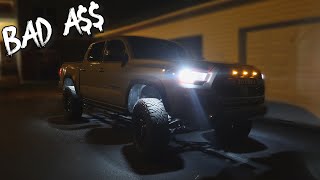 2020 Lifted Tacoma ROCK LIGHT  INSTALL and Review BEST MOD [upl. by Roth]