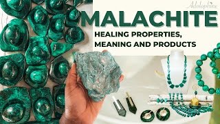 Adolophine Malachite Healing Properties Meaning and Products [upl. by Aniretake1]