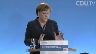 Pressekonferenz mit Angela Merkel und Jost de Jager [upl. by Urissa]