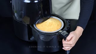 air fryer vanilla cake recipe easy cake No oven vanilla cake recipe [upl. by Lippold]