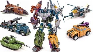 Transformers Bruticus Jinbao KO OverSized Warbotron Combiner Robot Car Toys [upl. by Peednam]