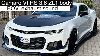 Camaro 36 RS pov exhaust sound walkaround and drive [upl. by Hoshi38]