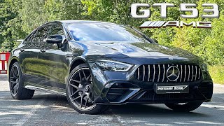 2024 MercedesAMG GT 53 4door  REVIEW on Autobahn [upl. by Arramas679]