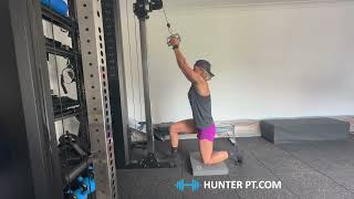 Half kneeling lat pull down v grip [upl. by Gibeon]