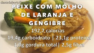 Receita de Peixe com Laranja e Gengibre [upl. by Drarig]