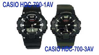 Casio HDC7001AV DigiAnalog Military Style Watch [upl. by Anerec]