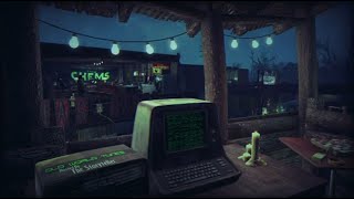 10 Hours of a Fallout 4 Thunderstorm a Glass of Whiskey and Smooth Jazz ASMR Sleep Study Ambient [upl. by Anigroeg38]