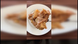 Super Easy One Bowl Apple Cake Shorts [upl. by Yelha]