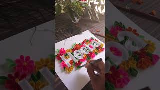 Quilling nameart art craft shortfeed viralvideo [upl. by Intosh941]