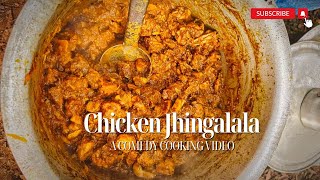 Chicken Jingalala 😝  Desi Chicken curry  Cooking amp Eating  Odia Cooking video [upl. by Eissed862]