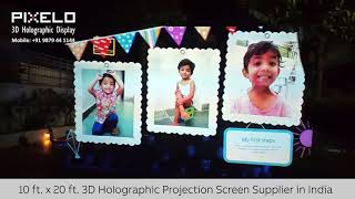 Event  Wedding 3D Hologram Projection Mesh Screen in Mumbai Pune Delhi Bangalore Chennai India [upl. by Leinad]