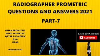 RADIOGRAPHER PROMETRIC MOST IMPORTANT QUESTIONS amp ANSWERS  PART7  SANAZ ACDEMY [upl. by Remot]