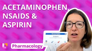 Acetaminophen NSAIDs amp Aspirin  Pharmacology  Nervous System  LevelUpRN [upl. by Lucienne]