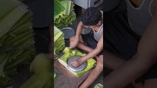 ⚡⚡ Leaf Plate Making Process⚡⚡ shorts telugufoodie esangathulu streetfood foodie omelette [upl. by Adolpho]