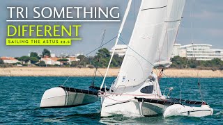 A fast fun folding trimaran with a serious turn of pace we sail the sporty Astus 225 [upl. by Herzel]