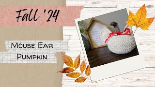 Fall 24 Mouse Ear Pumpkin [upl. by Ahsilif996]