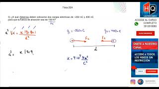 UNIDAD 05  ELECTRICIDAD  EJERCICIO 05  FISICA  INGRESO A KINESIOLOGIA UNC [upl. by Chantal]