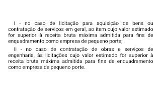 Lei de Licitações e Contratos Administrativos  Artigo 4 [upl. by Stelle963]