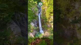 Power waterfall flow beautiful nature challenging vertigo rivernoise vertigo channelsubscribe [upl. by Vatsug]