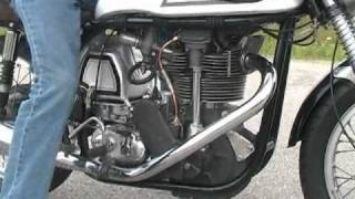 1953 Norton Manx 30M Vintage Motorcycle Test Drive [upl. by Ajssatsan720]