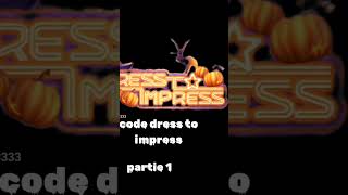 Les code dress to impress prt 1 [upl. by Fasto487]